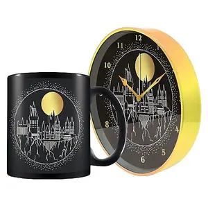 Harry Potter Moon Mug Set Black/Gold (One Size)