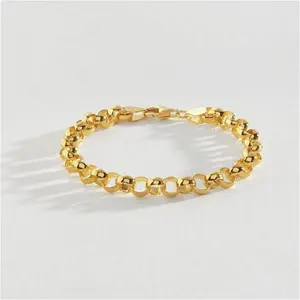 Revere Gold Plated Sterling Silver Belcher Bracelet