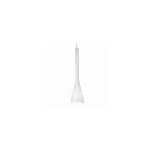 Luminosa Flut 1 Light Large Ceiling Pendant White, E27