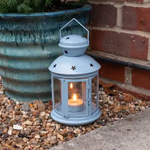 Nicola Spring - Metal Hanging Tealight Lantern - 20cm