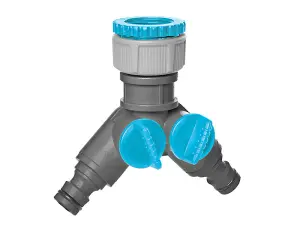 Flopro Dual Tap Connector for Efficient Garden Watering and Hose Management