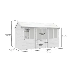 DIY Sheds 8x12 Apex Summer Shed