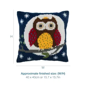 NIGHT OWL - Counted Cross Stitch Kit: Cushion: Night Owl - Trimits