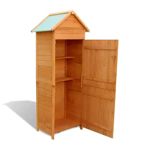 Berkfield Garden Storage Cabinet Brown 79x49x190 cm