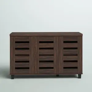 Lismore 16 Pair Shoe Storage Cabinet/Lismore shoe cabinet for 16 pairs of shoes Dusty Walnut