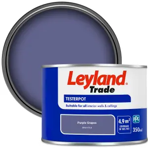 Leyland Trade Vinyl Matt Walls & Ceilings Emulsion Paint Purple Grapes (PPG1175-6) 350ml Tester