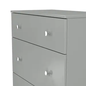 Yarmouth Ready assembled Grey 3 Drawer Chest (H)875mm (W)740mm (D)390mm