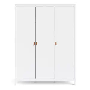 Barcelona Wardrobe with 3 doors in White