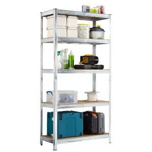 Neo Large Galvanised 5 Tier Garage Shelving Racking