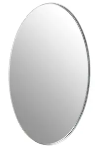 Interiors by Premier Versatile Wall Mirror With Silver Finish Frame, Reflective Hallway Mirror, Lounge Mirror for Home Office