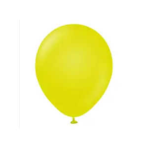 Kalisan Latex Retro Balloons (Pack of 100) Lime Green (One Size)