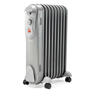 Schallen 2000W 9 Fin Portable Electric Slim Oil Filled Radiator Heater with Adjustable Temperature