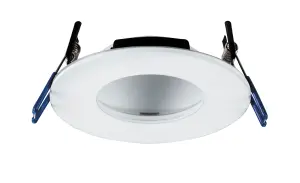 Atomic Smart Fire Rated Integrated LED 1 Light  Matt White IP65 CCT