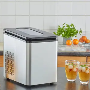 Eshal Electric Ice Cube Maker Machine Chrome