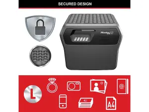 Master Lock Large Fire and Waterproof Security Chest for Important Documents