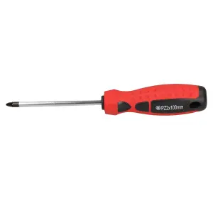 PZ2 x 100mm Pozi Electrical Screwdriver with Magnetic Tip and Rubber Handle