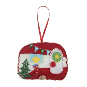 FELT DEC XMAS CARAVAN - Felt Decoration Kit: Christmas: Caravan - Trimits