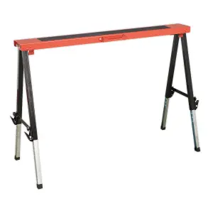 Sealey Fold Down Trestle Pair With Adjustable Height Legs & Anti-Slip Mat FTAL12