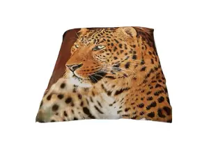 3D Wildlife Animals Printed Designs Luxurious Super Soft Blanket For Sofa Warm & Cozy Throws Faux Fur Reversible Leopard 150 x 200