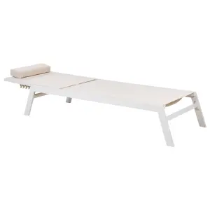 Sun Lounger Metal Beige CATANIA