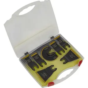 7 Piece Multi-Tool Blade Set - Titanium Coated Blades - Wood & Metal Cutting