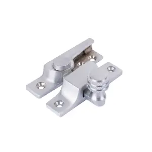 Sash Heritage Straight Arm Fastener with Knurled Knob Narrow (Non Locking) - Satin Chrome