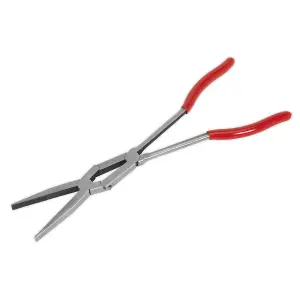 Sealey Flat Nose Pliers Double Joint Long Reach 335mm AK8590