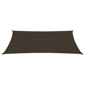 Berkfield Sunshade Sail 160 g/m2 Brown 4x7 m HDPE