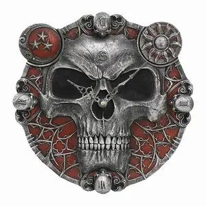 Spiral Direct Sands Of Death Resin Wall Clock Black/Grey/Red (One Size)