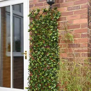 Lemon Leaf Topiary Trellis 180 x 60cm Artificial Leaf Trellis Garden Screen