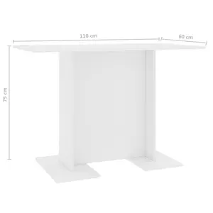 Palmeri Dining Table White