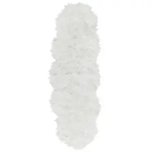 Faux Sheepskin Rug White MAMUNGARI