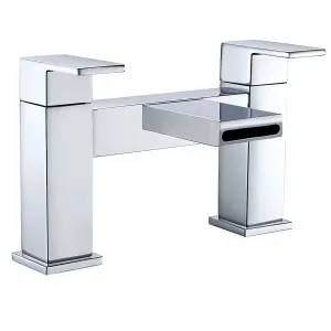 Nes Home Neath Waterfall Basin Mono & Bath Filler Mixer Taps Chrome