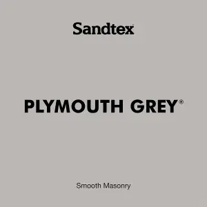 Sandtex Ultra smooth Plymouth grey Masonry paint, 10L