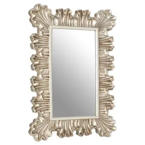 Interiors by Premier Champagne Finish Clamshell Design Wall Mirror