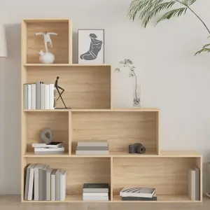 Berkfield Book Cabinet/Room Divider Sonoma Oak 155x24x160 cm Engineered Wood