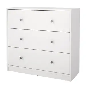 May Chest of 3 Drawers in White