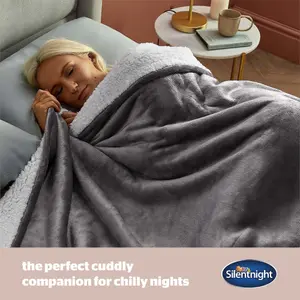 Silentnight Snugsie Giant Blanket - Charcoal