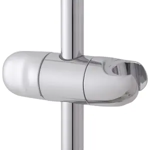 Mira Nectar White Chrome effect Shower riser rail, 68cm