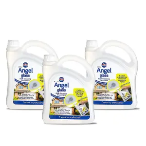 Nilco Angel Glass 6L Self Cleaning Treatment Cleaner Mirrors Tiles Screens 3x 2L