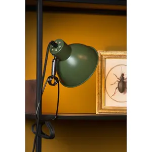 Lucide Moys Retro Clamp Lamp - 1xE27 - Green