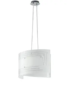 Luminosa CONCEPT 2 Light Pendant Ceiling Light White 45x33cm