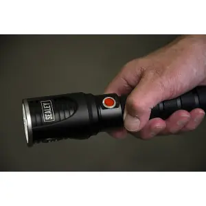 Sealey Rechargeable Aluminium Torch 10W SMD LED Adjustable Focus LED4492