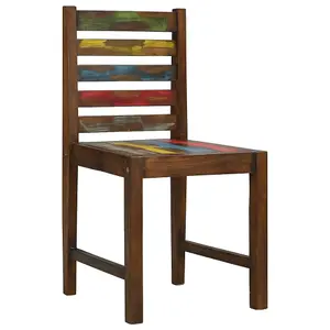 vidaXL Dining Chairs 4 pcs Solid Reclaimed Wood