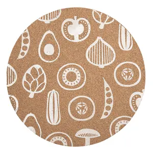 Maison by Premier Besa Cork Round Placemats - Set of 4