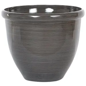 Set of 2 Plant Pots 49 cm Brown TESALIA