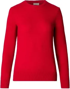 House Of Bruar Ladies Lambswool Crew Neck - Red