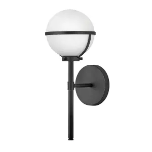 Luminosa Hinkley Hollis Bathroom Wall Lamp Black, IP44