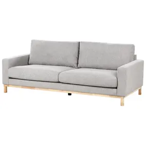 3 Seater Fabric Sofa Grey SIGGARD