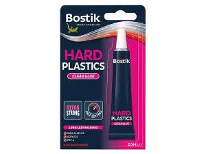 Bostik Hard Plastics Clear Glue 20ml (1 Pack)